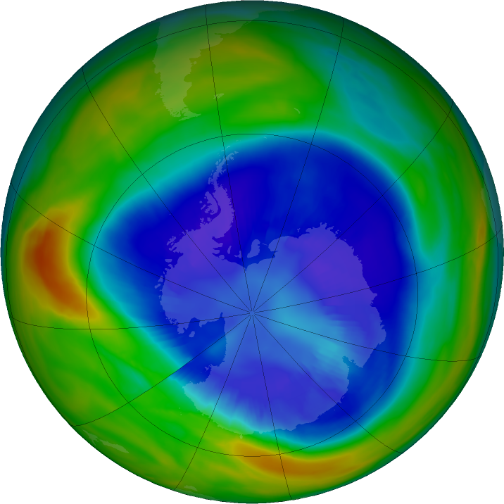 Ozone Hole Watch: Southern Ozone Map For 05 September 2023